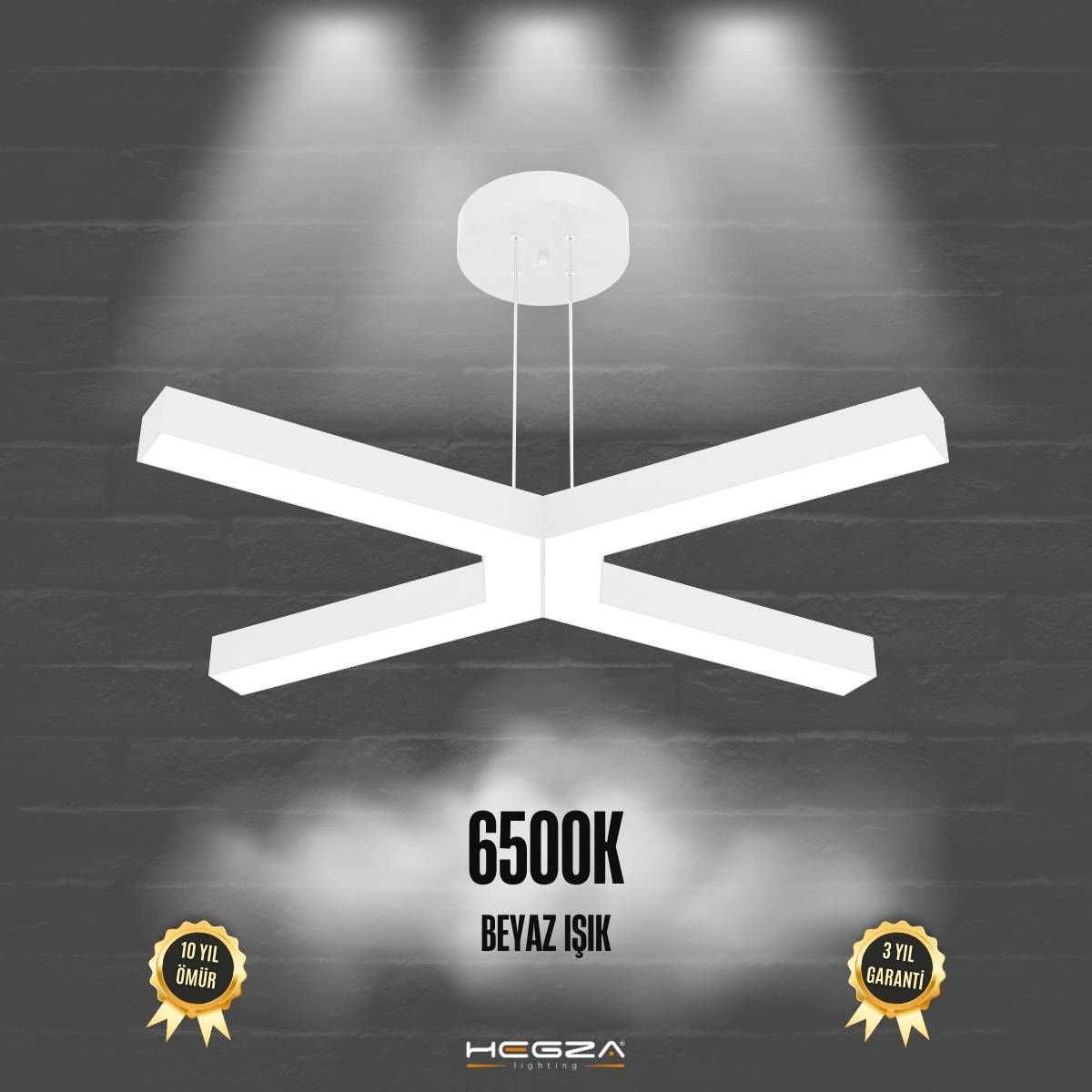 BAMBINO - Modern LED Avize Beyaz Kasa - 6500K - Beyaz Işık