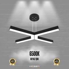 BAMBINO - Modern LED Avize Siyah Kasa - 6500K - Beyaz Işık