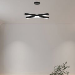 BAMBINO - Modern LED Avize Siyah Kasa - 6500K - Beyaz Işık