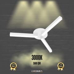 ADMIRA - Plafonyer LED Avize Beyaz Kasa - 3000K - Sarı Işık