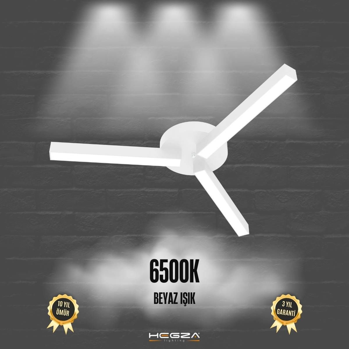 ADMIRA - Plafonyer LED Avize Beyaz Kasa - 6500K - Beyaz Işık