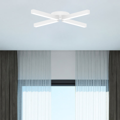 MOLINO - Plafonyer LED Avize Siyah Kasa - 4000K - Gün Işığı