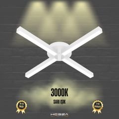 MOLINO - Plafonyer LED Avize Beyaz Kasa - 3000K - Sarı Işık