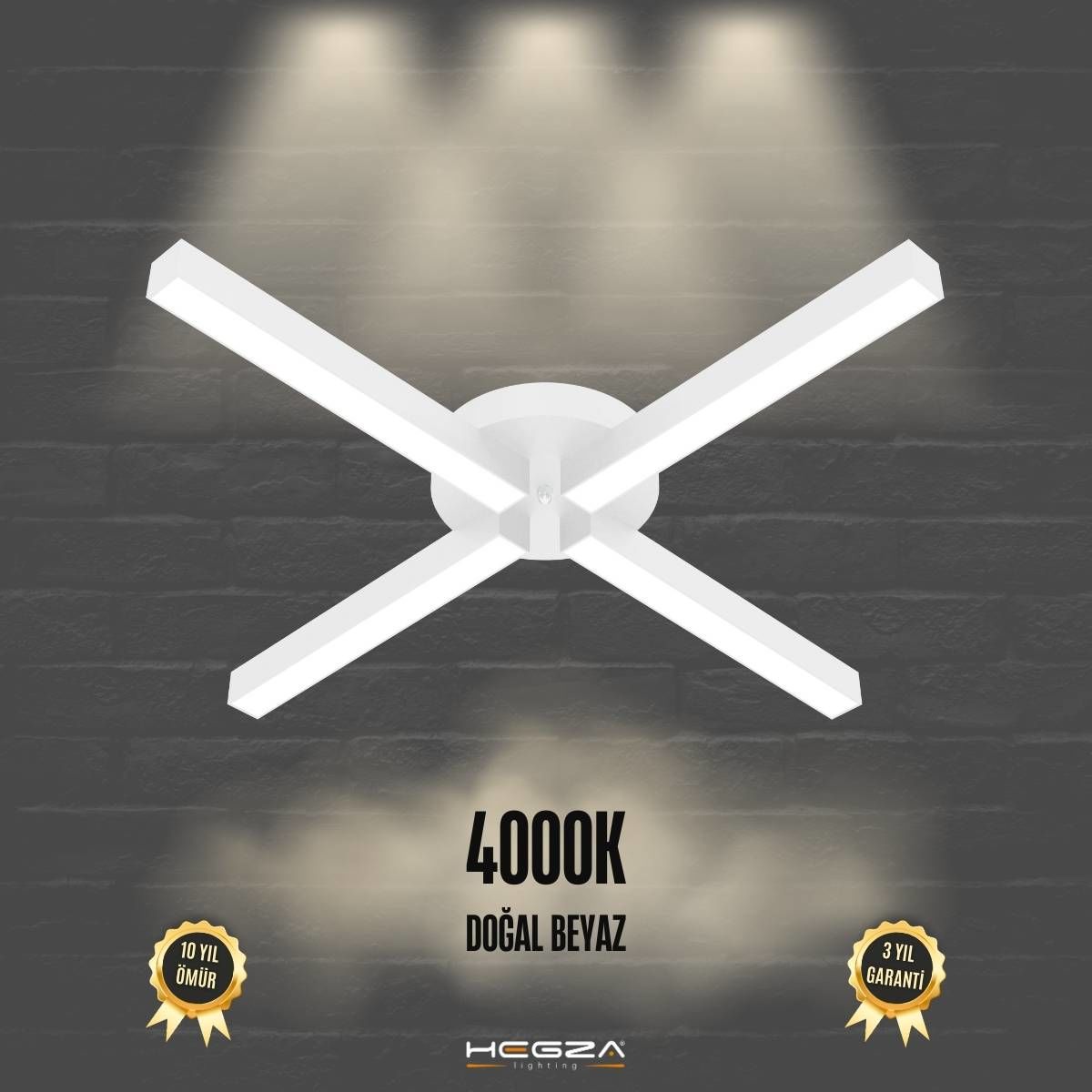 MOLINO - Plafonyer LED Avize Beyaz Kasa - 4000K - Gün Işığı