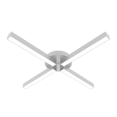 MOLINO - Plafonyer LED Avize Gri Kasa - 3000K - Sarı Işık