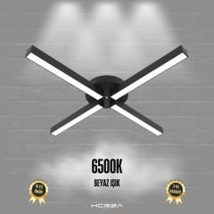 MOLINO - Plafonyer LED Avize Siyah Kasa - 6500K - Beyaz Işık