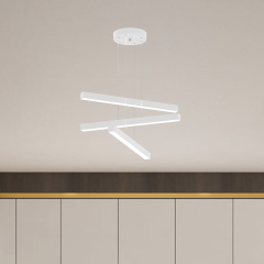 TRILLIZO - Modern LED Avize Siyah Kasa - 4000K - Gün Işığı
