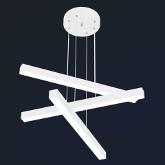 TRILLIZO - Modern LED Avize Beyaz Kasa - 3000K - Sarı Işık