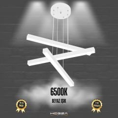 TRILLIZO - Modern LED Avize Beyaz Kasa - 6500K - Beyaz Işık