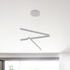 TRILLIZO - Modern LED Avize Gri Kasa - 4000K - Gün Işığı