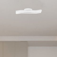 PESCA - Plafonyer LED Avize Siyah Kasa - 6500K - Beyaz Işık