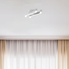 PESCA - Plafonyer LED Avize Siyah Kasa - 6500K - Beyaz Işık