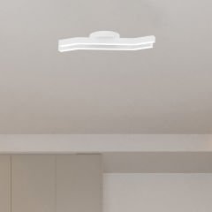 PESCA - Plafonyer LED Avize Beyaz Kasa - 3000K - Sarı Işık