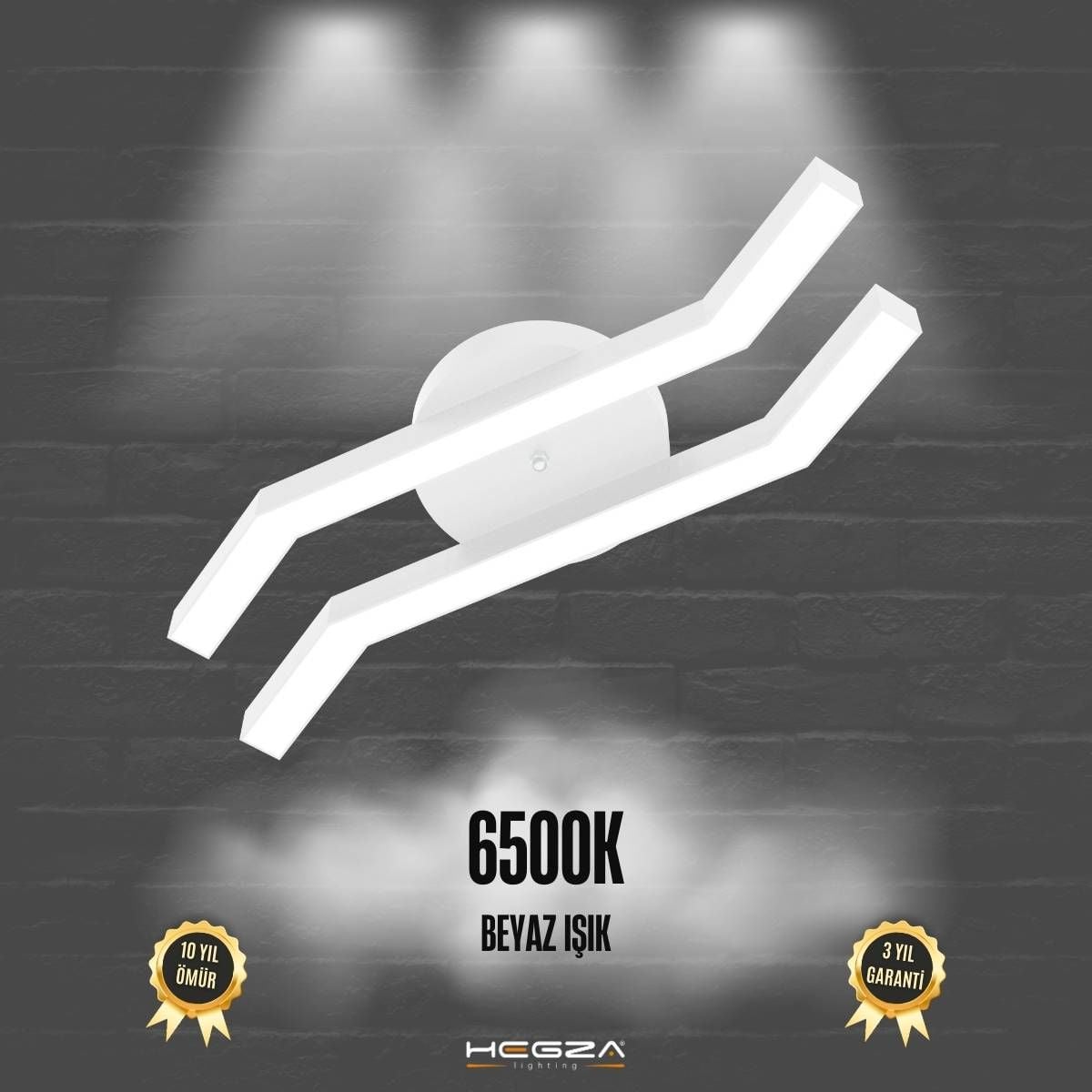 PESCA - Plafonyer LED Avize Beyaz Kasa - 6500K - Beyaz Işık