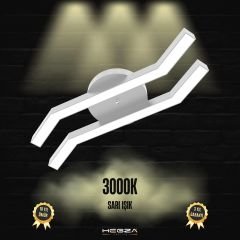 PESCA - Plafonyer LED Avize Gri Kasa - 3000K - Sarı Işık