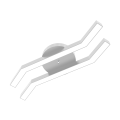 PESCA - Plafonyer LED Avize Gri Kasa - 3000K - Sarı Işık