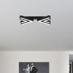 OSSO - Plafonyer LED Avize Siyah Kasa - 6500K - Beyaz Işık