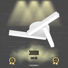 MIRADOR - Plafonyer LED Avize Beyaz Kasa - 3000K - Sarı Işık