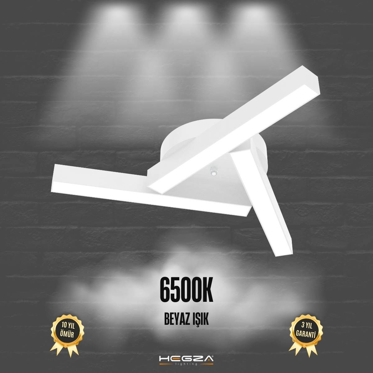 MIRADOR - Plafonyer LED Avize Beyaz Kasa - 6500K - Beyaz Işık