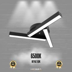 MIRADOR - Plafonyer LED Avize Siyah Kasa - 6500K - Beyaz Işık