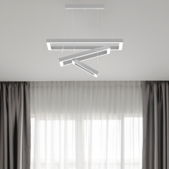 HERMANO - Modern LED Avize Gri Kasa - 6500K - Beyaz Işık