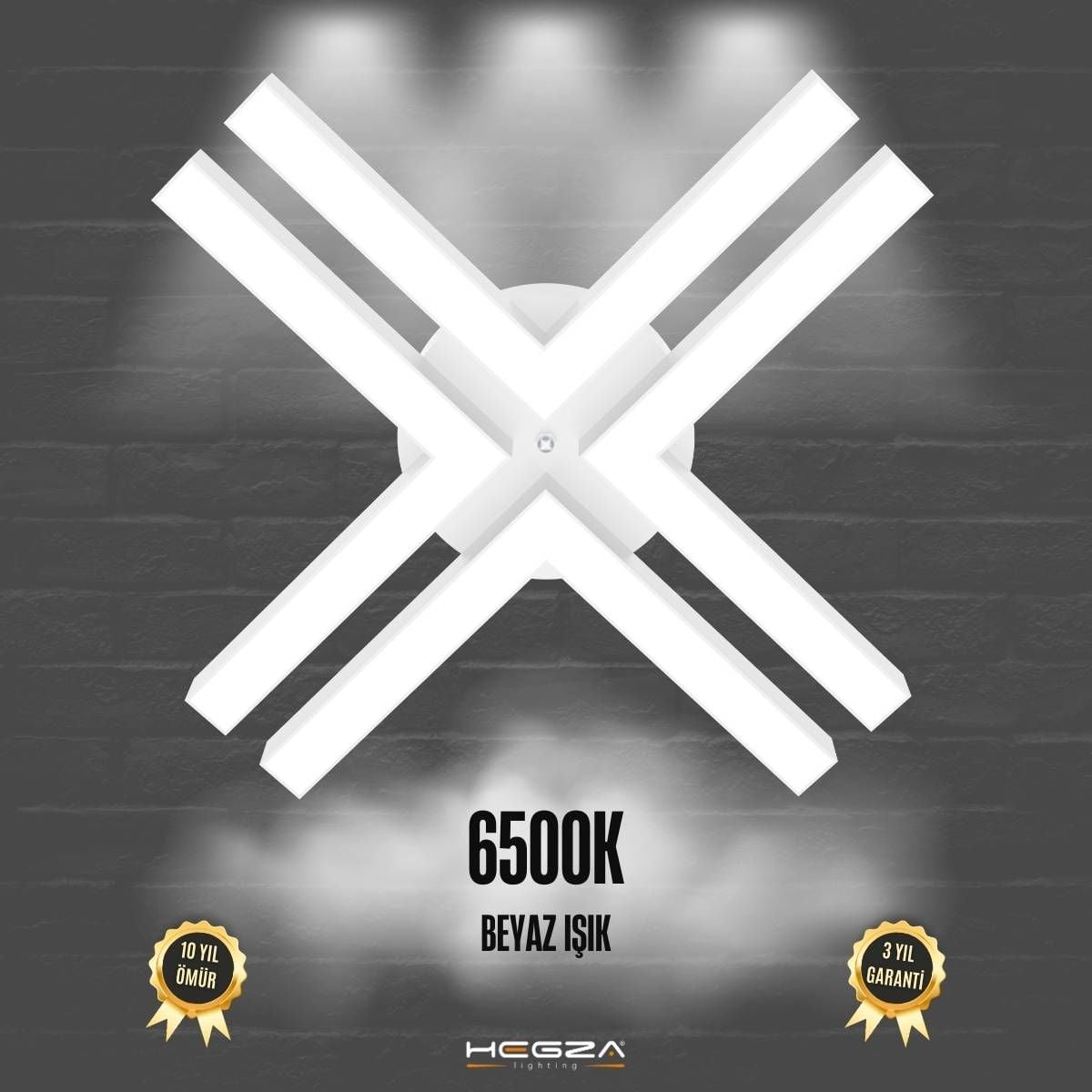 TIMON - Plafonyer LED Avize Beyaz Kasa - 6500K - Beyaz Işık