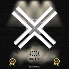 TIMON - Plafonyer LED Avize Gri Kasa - 4000K - Gün Işığı