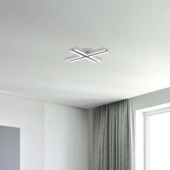 TIMON - Plafonyer LED Avize Gri Kasa - 4000K - Gün Işığı