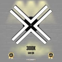 TIMON - Plafonyer LED Avize Siyah Kasa - 3000K - Sarı Işık