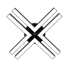 TIMON - Plafonyer LED Avize Siyah Kasa - 6500K - Beyaz Işık