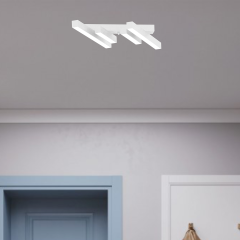 GRADA - Plafonyer LED Avize Siyah Kasa - 3000K - Sarı Işık