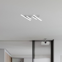 GRADA - Plafonyer LED Avize Siyah Kasa - 3000K - Sarı Işık