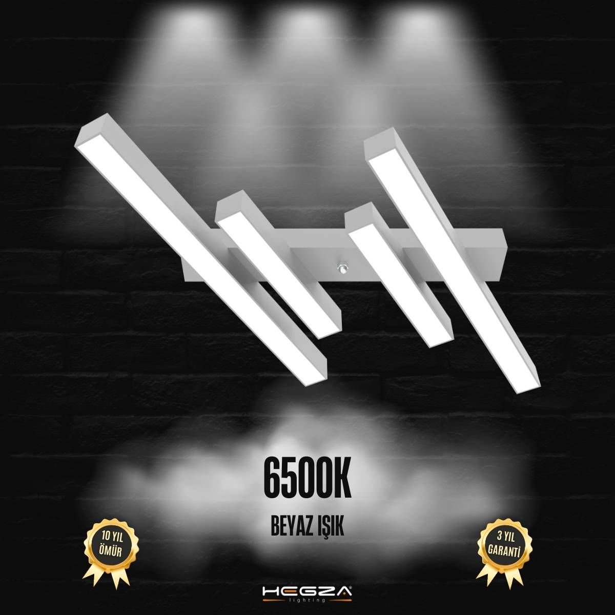 GRADA - Plafonyer LED Avize Gri Kasa - 6500K - Beyaz Işık