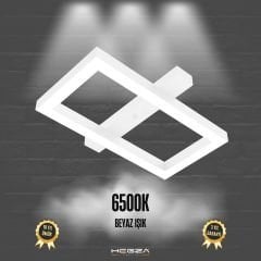 PIAZZA - Plafonyer LED Avize Beyaz Kasa - 6500K - Beyaz Işık