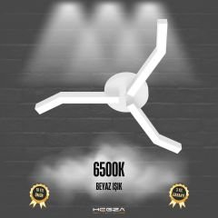 TREBOL - Plafonyer LED Avize Beyaz Kasa - 6500K - Beyaz Işık