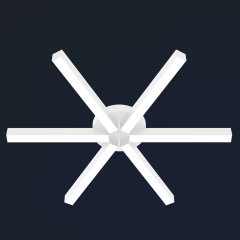 BORDE - Plafonyer LED Avize Beyaz Kasa - 4000K - Gün Işığı