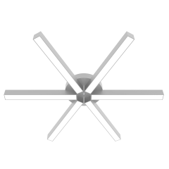 BORDE - Plafonyer LED Avize Gri Kasa - 6500K - Beyaz Işık