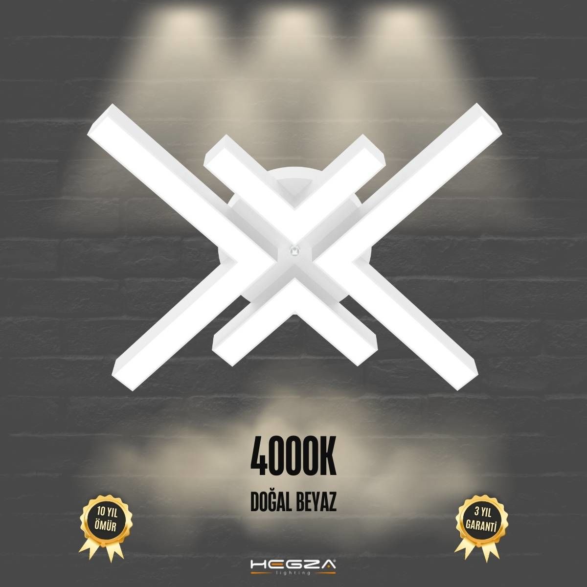 ARANA - Plafonyer LED Avize Beyaz Kasa - 4000K - Gün Işığı