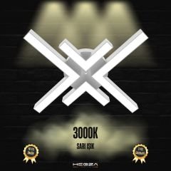 ARANA - Plafonyer LED Avize Gri Kasa - 3000K - Sarı Işık