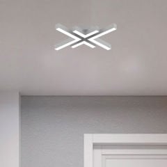 ARANA - Plafonyer LED Avize Gri Kasa - 3000K - Sarı Işık