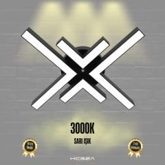 ARANA - Plafonyer LED Avize Siyah Kasa - 3000K - Sarı Işık