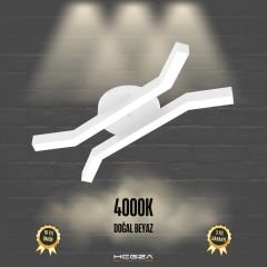 FORMICA - Plafonyer LED Avize Beyaz Kasa - 4000K - Gün Işığı