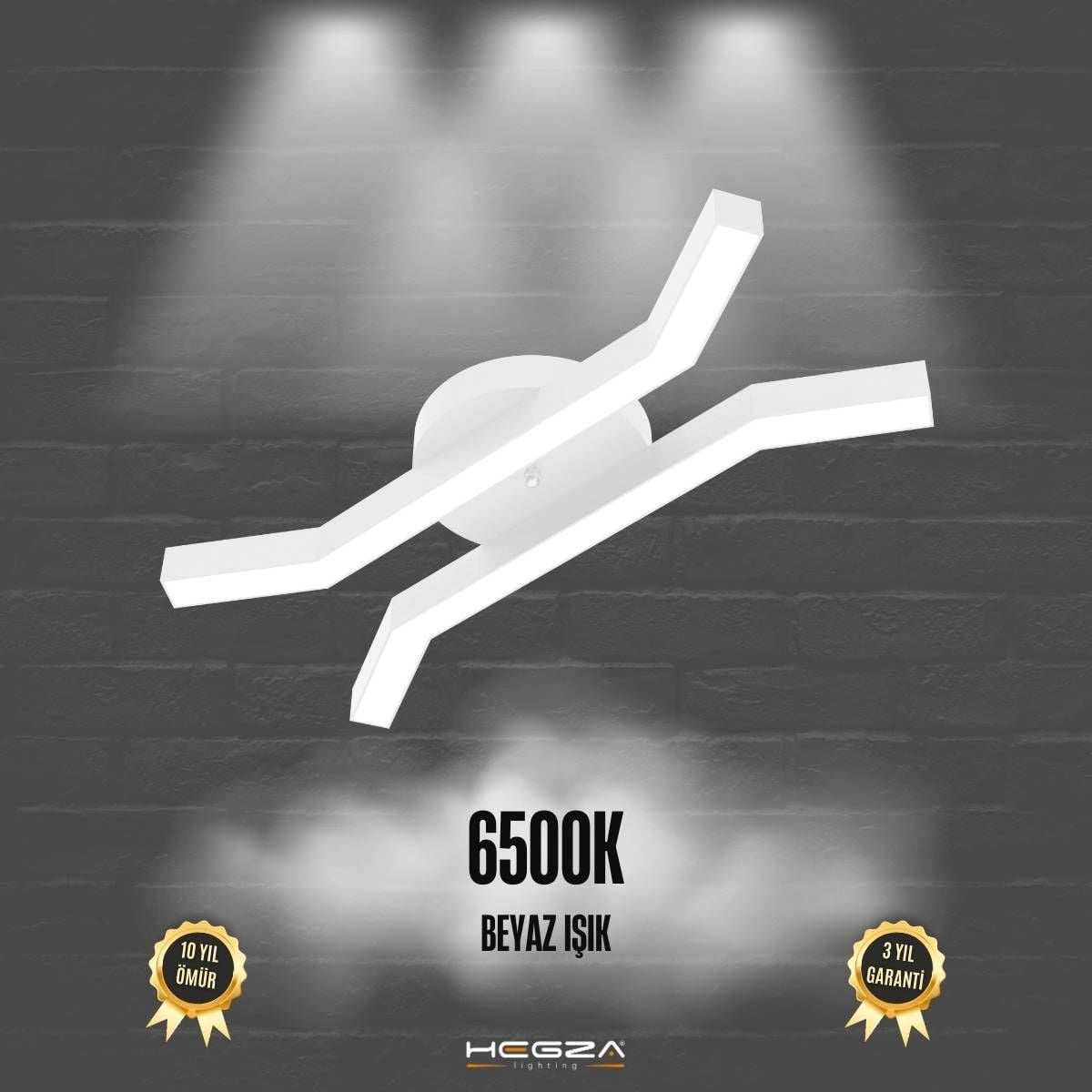 FORMICA - Plafonyer LED Avize Beyaz Kasa - 6500K - Beyaz Işık