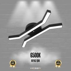 FORMICA - Plafonyer LED Avize Siyah Kasa - 6500K - Beyaz Işık