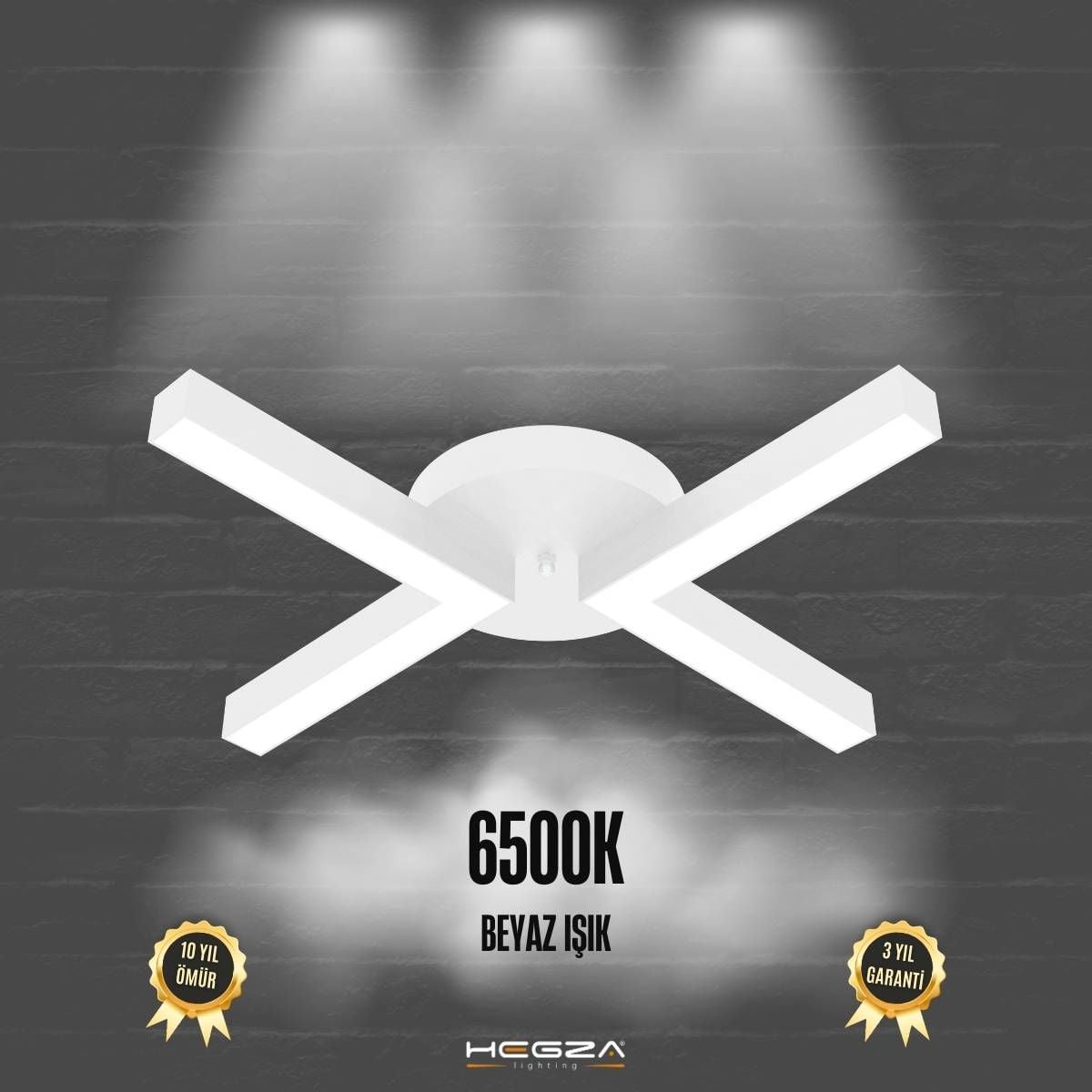 CONTENTO - Plafonyer LED Avize Beyaz Kasa - 6500K - Beyaz Işık