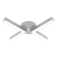 CONTENTO - Plafonyer LED Avize Gri Kasa - 3000K - Sarı Işık