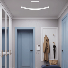 FRECCIA - Modern LED Avize Gri Kasa - 4000K - Gün Işığı