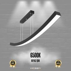 FRECCIA - Modern LED Avize Siyah Kasa - 6500K - Beyaz Işık