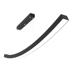 FRECCIA - Modern LED Avize Siyah Kasa - 3000K - Sarı Işık