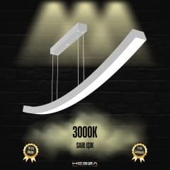 FRECCIA - Modern LED Avize Gri Kasa - 3000K - Sarı Işık